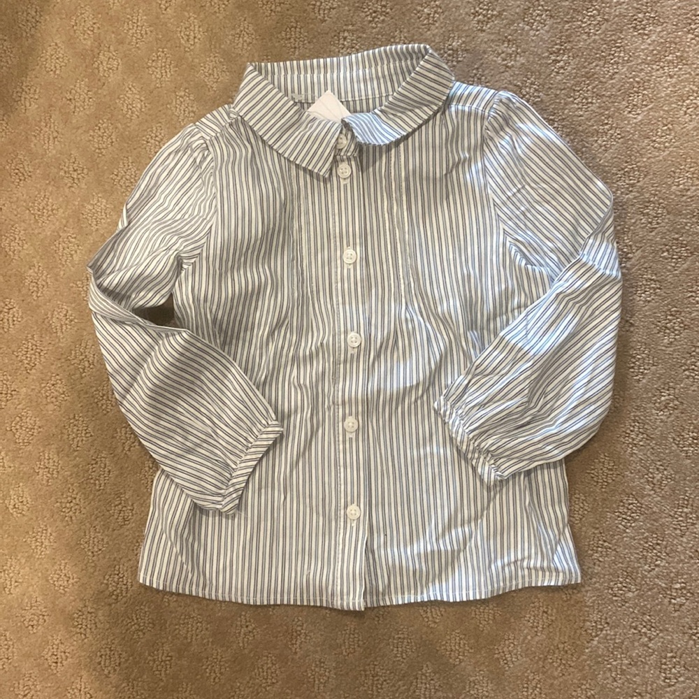 NWT Janie and Jack 2t collared striped shirt